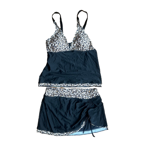 Rekita 2 Piece Tankini Skirt Bottom Women's Swimsuit Size Large SKU#C24122 - Picture 1 of 11